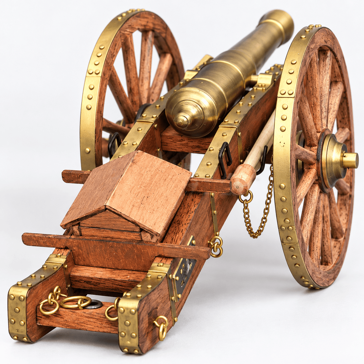 Napoleonic Field Cannon Wooden Model Kit – 1:20 Scale - Ocean Relic Studio
