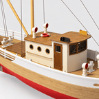 Naxos Fishing Boat Wooden Ship Model Kit – Classic 33 cm - Ocean Relic Studio