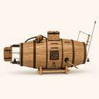Nikonov Submarine Wooden Ship Model Kit – World's First Submarine - Ocean Relic Studio- Handcrafted Wooden Ship Model