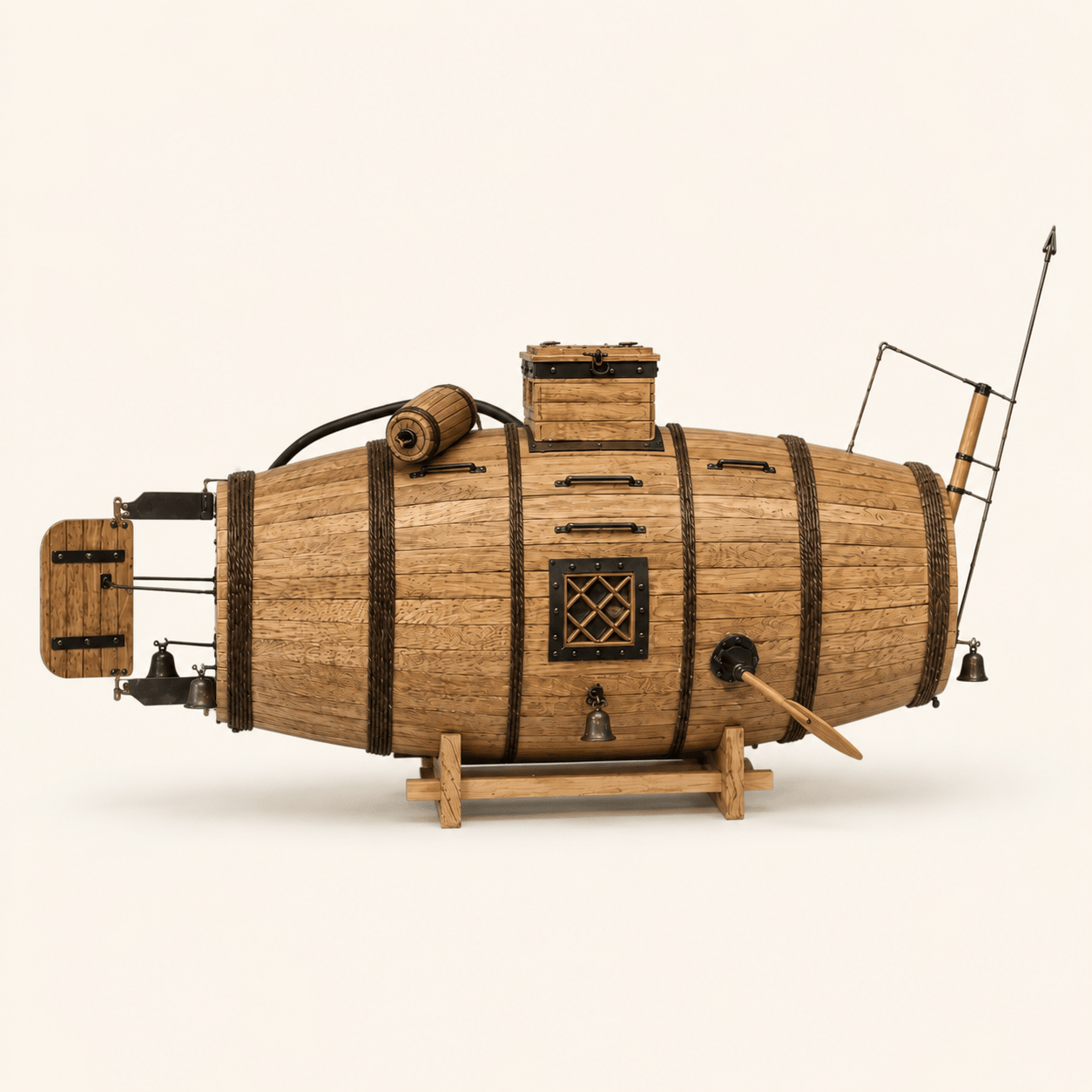 Nikonov Submarine Wooden Ship Model Kit – World's First Submarine - Ocean Relic Studio- Handcrafted Wooden Ship Model
