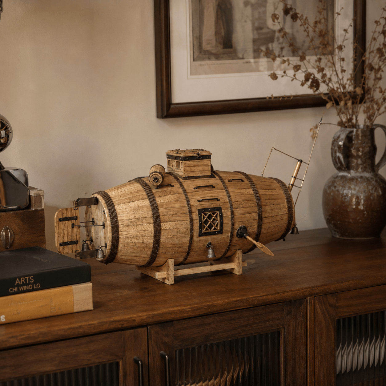 Nikonov Submarine Wooden Ship Model Kit – World's First Submarine - Ocean Relic Studio- Handcrafted Wooden Ship Model