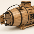 Nikonov Submarine Wooden Ship Model Kit – World's First Submarine - Ocean Relic Studio- Handcrafted Wooden Ship Model