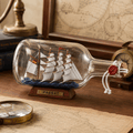 Passat Ship in a Bottle – German Flying P-Liner Nautical Decor - Ocean Relic Studio- Handcrafted Wooden Ship Model