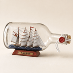 Passat Ship in a Bottle – German Flying P-Liner Nautical Decor - Ocean Relic Studio- Handcrafted Wooden Ship Model
