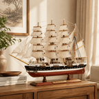 Passat Wooden Ship Model – Premium 50 cm - Ocean Relic Studio- Handcrafted Wooden Ship Model