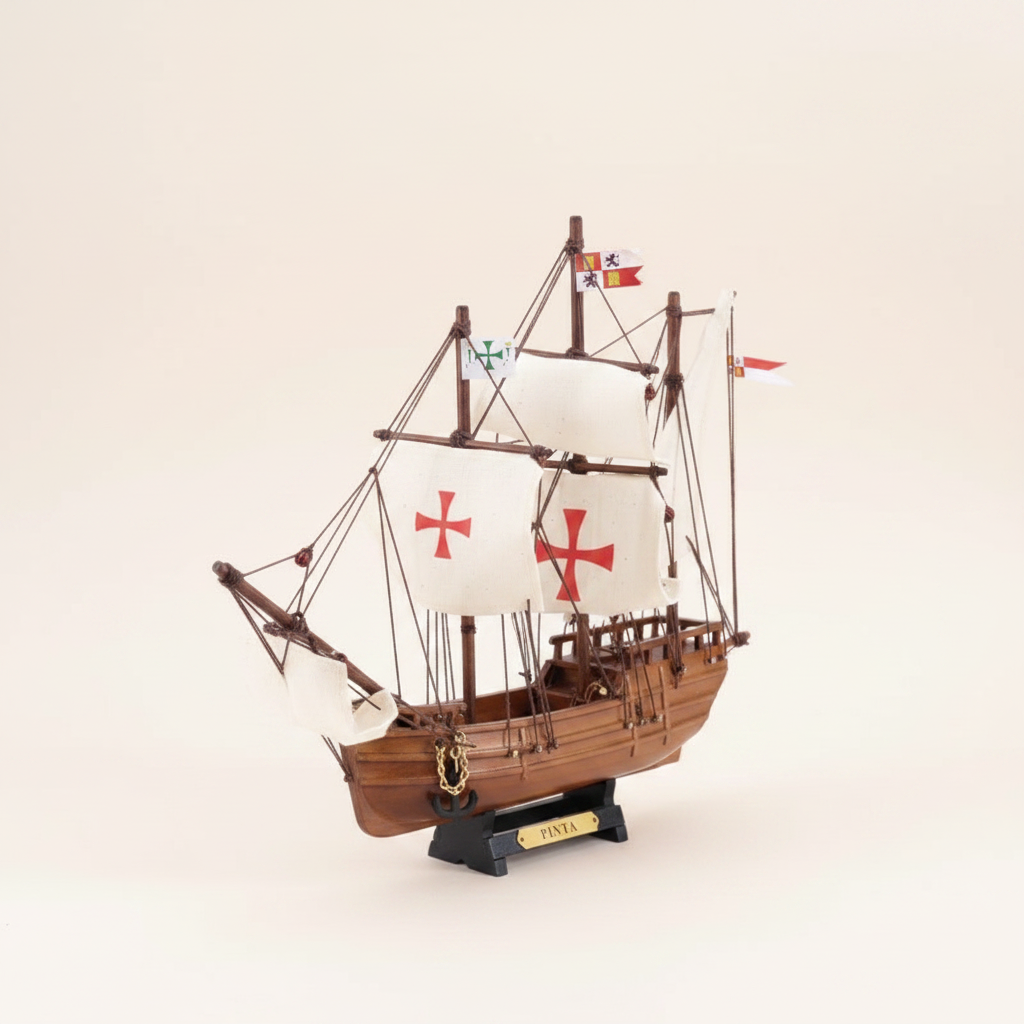Pinta Wooden Ship Model – Columbus’ 1492 Caravel