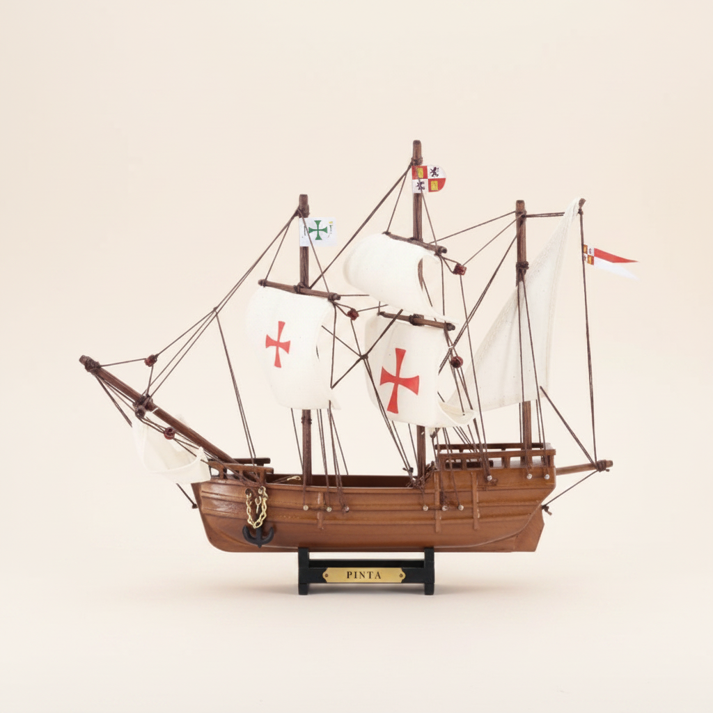 Pinta Wooden Ship Model – Columbus’ 1492 Caravel