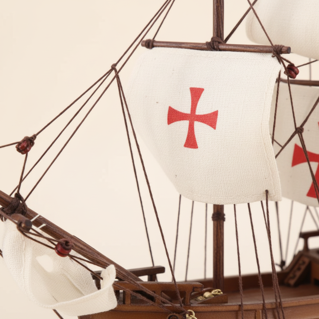 Pinta Wooden Ship Model – Columbus’ 1492 Caravel