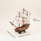 Pinta Wooden Ship Model – Columbus’ 1492 Caravel