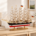 Preussen Wooden Ship Model – Premium 52 cm - Ocean Relic Studio