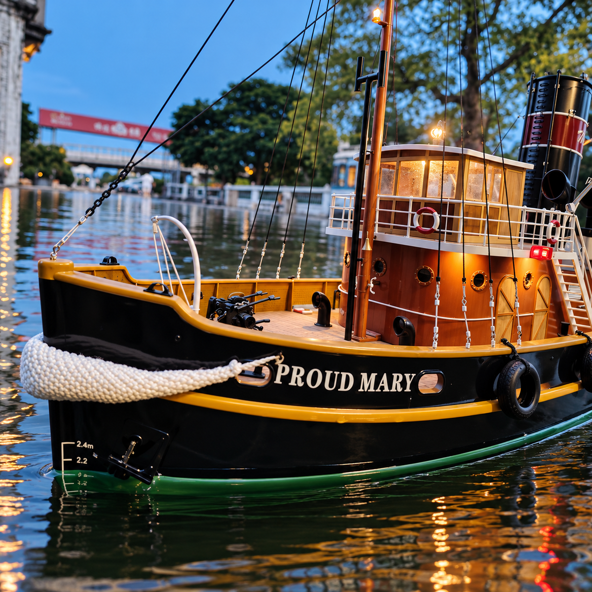 Proud Mary Tugboat Model Kit – 1:32 Scale Fibreglass Hull - Ocean Relic Studio
