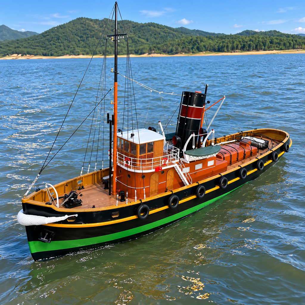 Proud Mary Tugboat Model Kit – 1:32 Scale Fibreglass Hull - Ocean Relic Studio