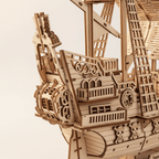 Queen Anne's Revenge Wooden Ship Model Kit – 290-Piece 3D Puzzle - Ocean Relic Studio
