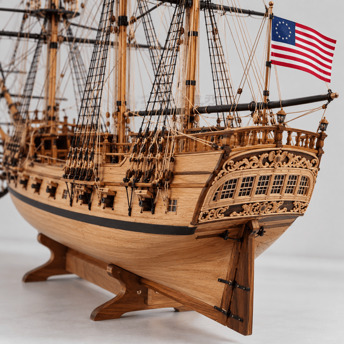 Rattlesnake 1782 Wooden Ship Model Kit – 1:50 Scale - Ocean Relic Studio