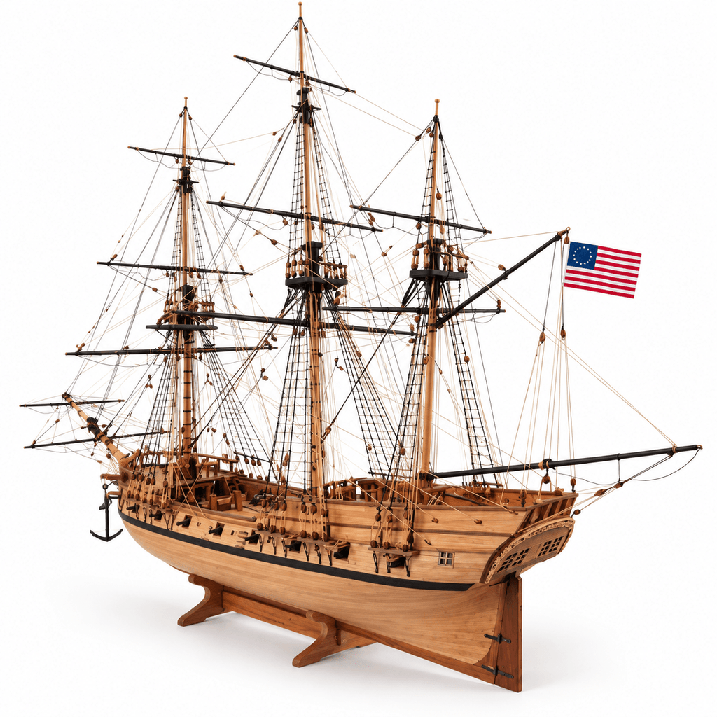 Rattlesnake 1782 Wooden Ship Model Kit – 1:50 Scale - Ocean Relic Studio