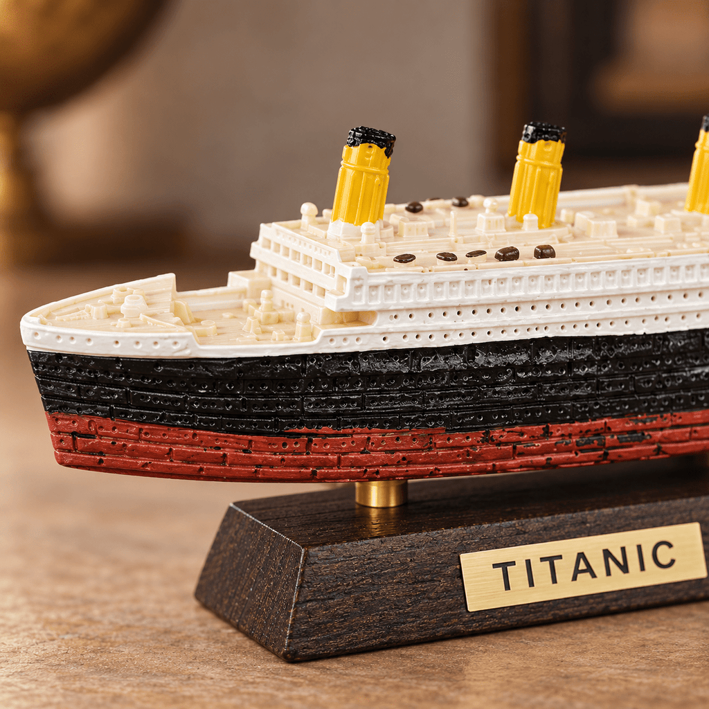 RMS Titanic Resin Ship Model with Display Stand – Classic 16 cm - Ocean Relic Studio
