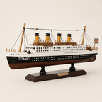 RMS Titanic Wooden Ship Model – Classic 35 cm - Ocean Relic Studio- Handcrafted Wooden Ship Model