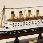 RMS Titanic Wooden Ship Model – Classic 35 cm - Ocean Relic Studio- Handcrafted Wooden Ship Model