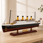 RMS Titanic Wooden Ship Model – Premium 55 cm - Ocean Relic Studio- Handcrafted Wooden Ship Model
