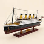 RMS Titanic Wooden Ship Model – Premium 55 cm - Ocean Relic Studio- Handcrafted Wooden Ship Model