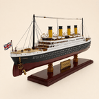 RMS Titanic Wooden Ship Model – Premium 55 cm - Ocean Relic Studio- Handcrafted Wooden Ship Model