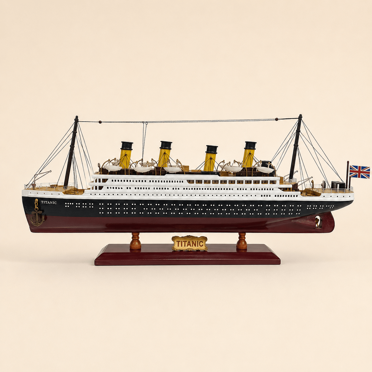 RMS Titanic Wooden Ship Model – Premium 55 cm - Ocean Relic Studio- Handcrafted Wooden Ship Model