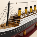 RMS Titanic Wooden Ship Model – Premium 55 cm - Ocean Relic Studio- Handcrafted Wooden Ship Model