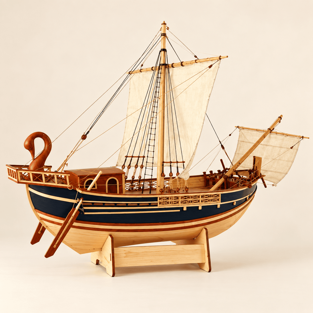 Roman Corbita Wooden Ship Model Kit – 1:50 Scale - Ocean Relic Studio