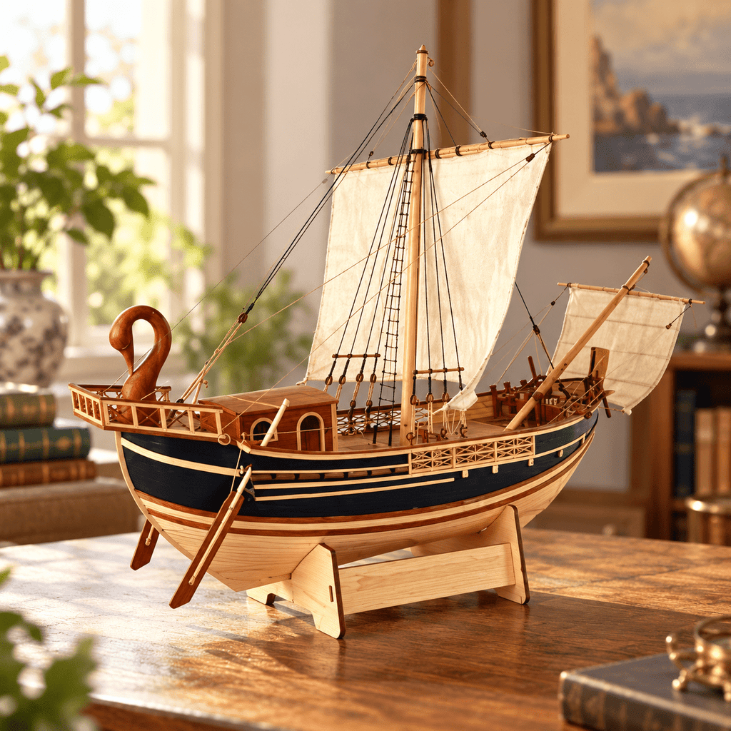 Roman Corbita Wooden Ship Model Kit – 1:50 Scale - Ocean Relic Studio