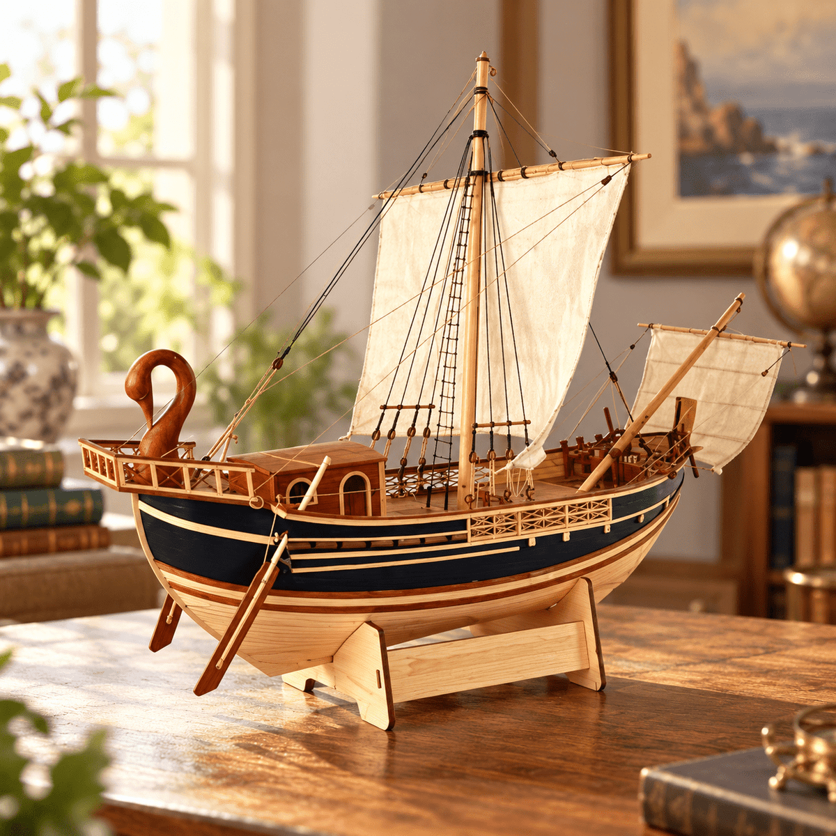Roman Corbita Wooden Ship Model Kit – 1:50 Scale - Ocean Relic Studio