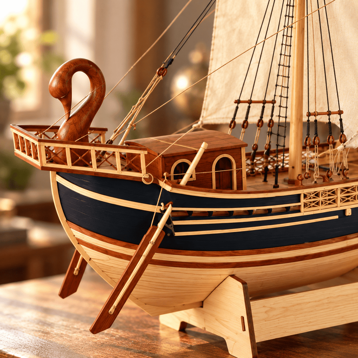 Roman Corbita Wooden Ship Model Kit – 1:50 Scale - Ocean Relic Studio