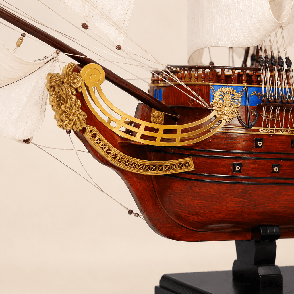 San Felipe Wooden Ship Model – Deluxe 160 cm - Ocean Relic Studio- Handcrafted Wooden Ship Model