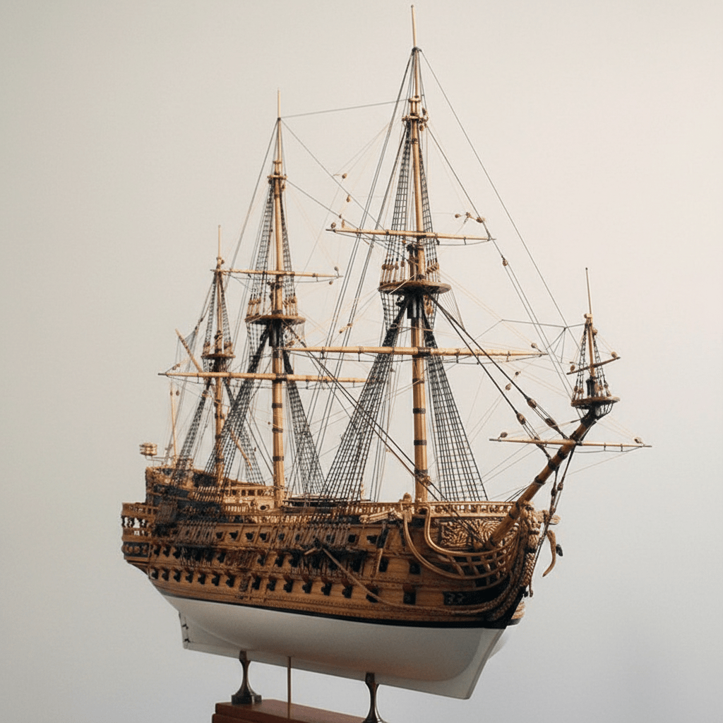 San Felipe Wooden Ship Model Kit – 1:50 Scale Grand Spanish Galleon - Ocean Relic Studio- Handcrafted Wooden Ship Model