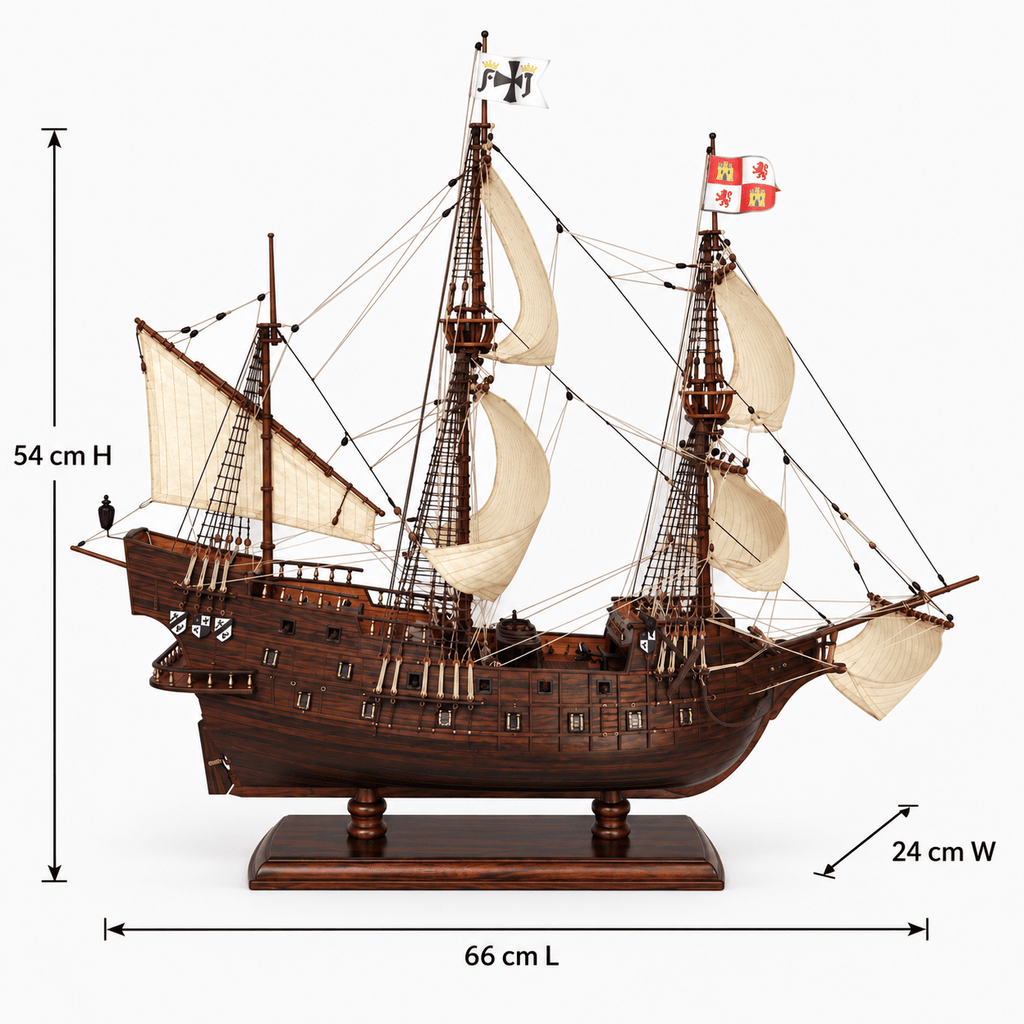 San Francisco 1607 Wooden Ship Model Kit – Premium 66 cm - Ocean Relic Studio