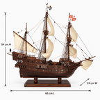 San Francisco 1607 Wooden Ship Model Kit – Premium 66 cm - Ocean Relic Studio