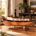 Sanson Steam Tugboat Wooden Ship Model Kit – 1:50 Scale - Ocean Relic Studio
