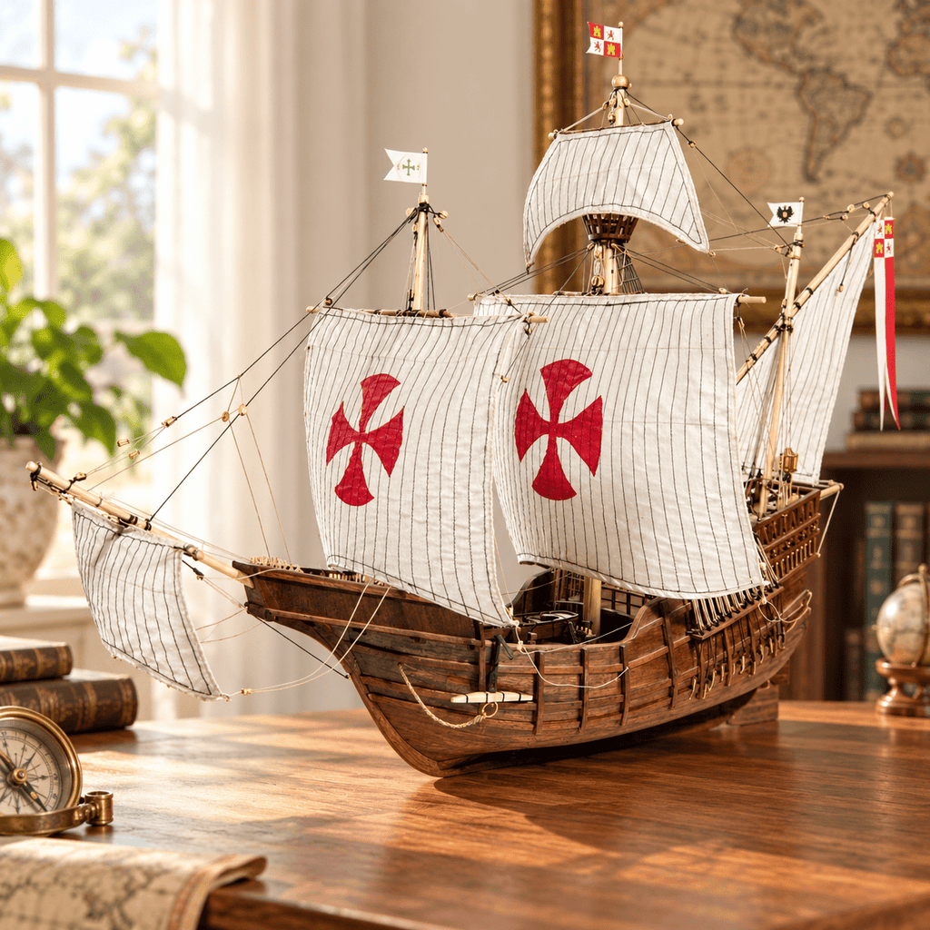 Santa Maria 1492 Wooden Ship Model Kit – Deluxe 76 cm - Ocean Relic Studio