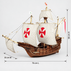 Santa Maria 1492 Wooden Ship Model Kit – Deluxe 76 cm - Ocean Relic Studio
