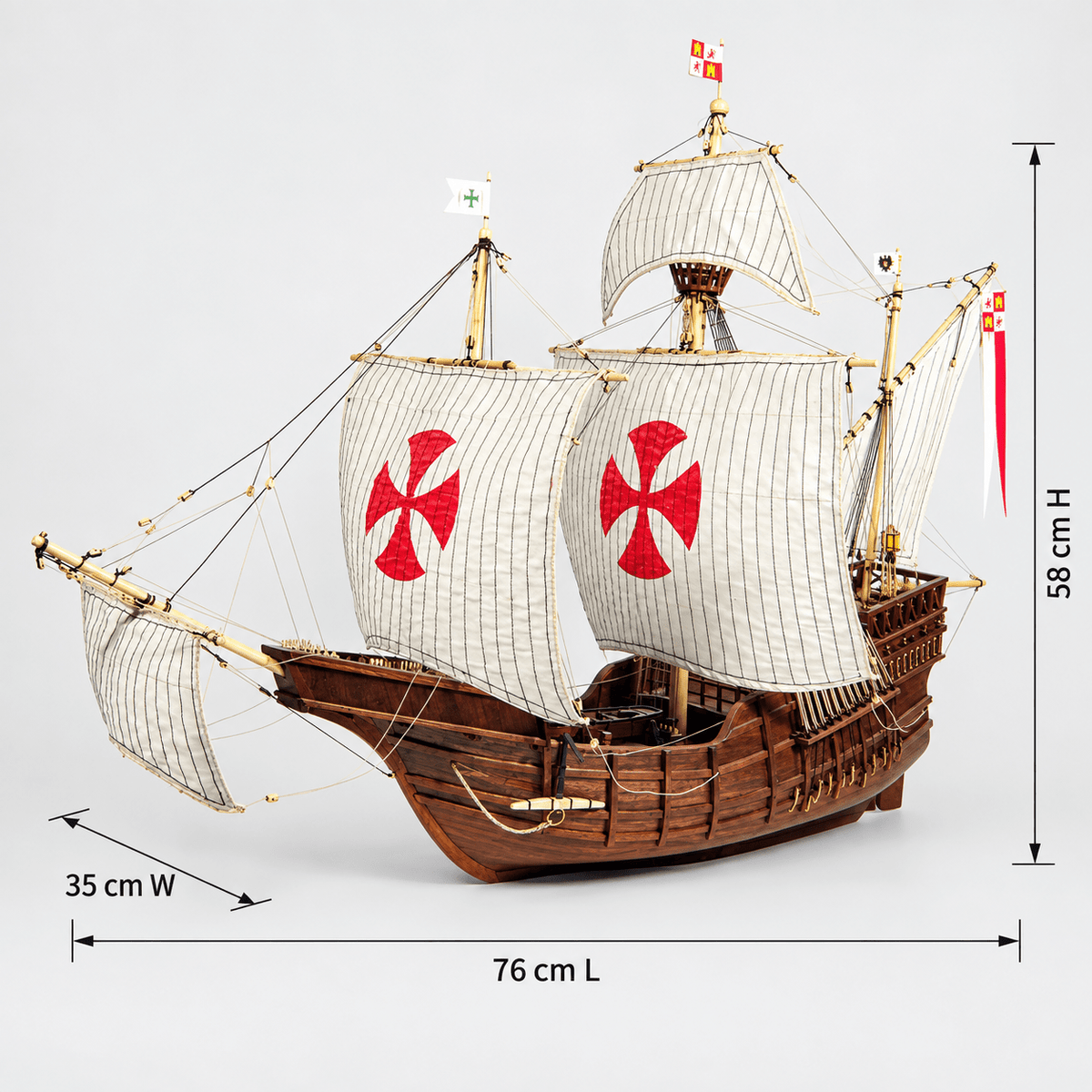 Santa Maria 1492 Wooden Ship Model Kit – Deluxe 76 cm - Ocean Relic Studio