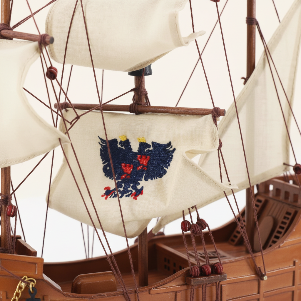 Santa Maria Wooden Ship Model – Columbus’ 1492 Flagship