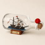 Santa Maria Ship in a Bottle – Handcrafted Nautical Decor - Ocean Relic Studio- Handcrafted Wooden Ship Model