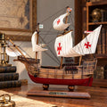 Santa Maria Wooden Ship Model – Artisan Detail 40 cm - Ocean Relic Studio