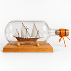 Shark Ship in a Bottle Wooden Model Kit – 1:450 Scale - Ocean Relic Studio