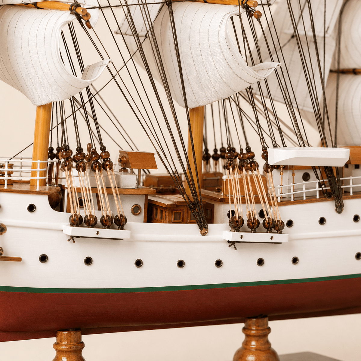 Sørlandet Wooden Ship Model – Deluxe 65 cm - Ocean Relic Studio