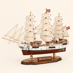 Sørlandet Wooden Ship Model – Premium 52 cm - Ocean Relic Studio- Handcrafted Wooden Ship Model