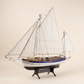 Spray Boston Wooden Sailboat Model Kit – 1:30 Scale Handcrafted Sailing Ship - Ocean Relic Studio- Handcrafted Wooden Ship Model