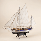 Spray Boston Wooden Sailboat Model Kit – 1:30 Scale Handcrafted Sailing Ship - Ocean Relic Studio- Handcrafted Wooden Ship Model