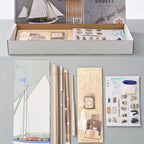 Spray Boston Wooden Sailboat Model Kit – 1:30 Scale Handcrafted Sailing Ship - Ocean Relic Studio- Handcrafted Wooden Ship Model