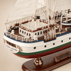 Suomen Joutsen Wooden Ship Model – Deluxe 80 cm - Ocean Relic Studio- Handcrafted Wooden Ship Model