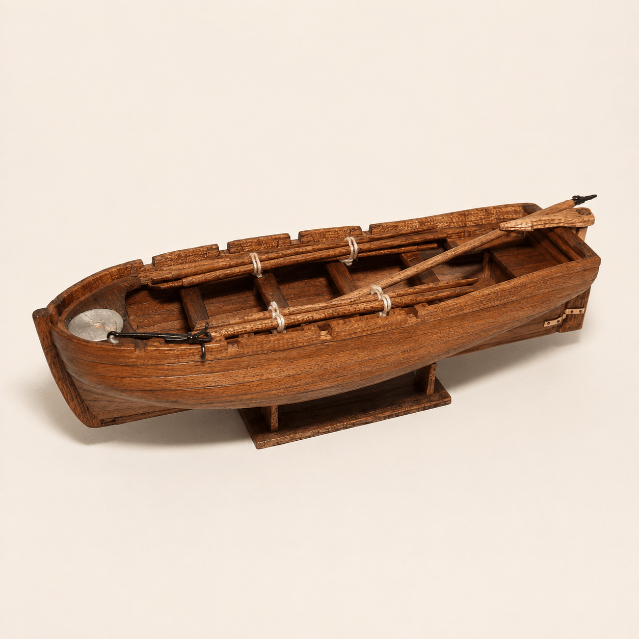 Universal Ship's Longboat Wooden Model Kit – 1:48 Scale Rowing Tender - Ocean Relic Studio- Handcrafted Wooden Ship Model